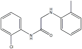 N-(2-chlorophenyl)-2-[(2-methylphenyl)amino]acetamide 化学構造式