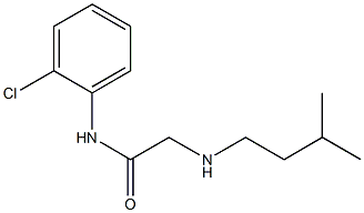 N-(2-chlorophenyl)-2-[(3-methylbutyl)amino]acetamide