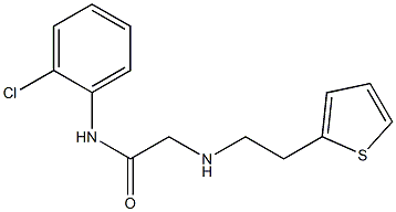 N-(2-chlorophenyl)-2-{[2-(thiophen-2-yl)ethyl]amino}acetamide