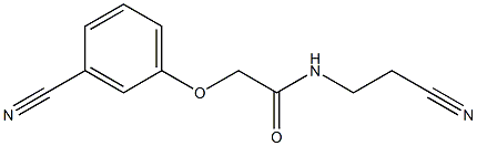 N-(2-cyanoethyl)-2-(3-cyanophenoxy)acetamide Structure