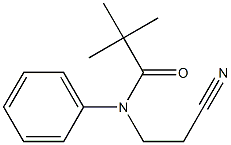 N-(2-cyanoethyl)-2,2-dimethyl-N-phenylpropanamide Structure