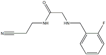 N-(2-cyanoethyl)-2-{[(2-fluorophenyl)methyl]amino}acetamide