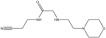 N-(2-cyanoethyl)-2-{[2-(morpholin-4-yl)ethyl]amino}acetamide Structure