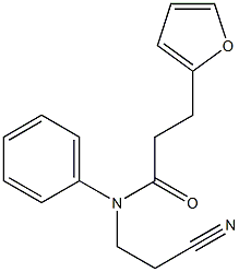 N-(2-cyanoethyl)-3-(furan-2-yl)-N-phenylpropanamide Structure