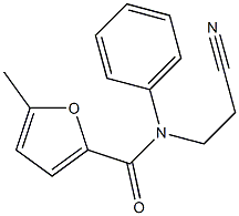 N-(2-cyanoethyl)-5-methyl-N-phenylfuran-2-carboxamide,,结构式