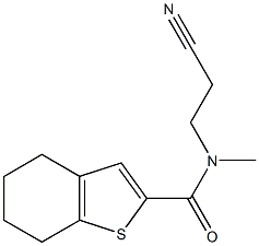 N-(2-cyanoethyl)-N-methyl-4,5,6,7-tetrahydro-1-benzothiophene-2-carboxamide Structure