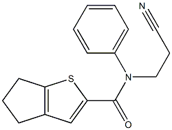 N-(2-cyanoethyl)-N-phenyl-5,6-dihydro-4H-cyclopenta[b]thiophene-2-carboxamide Structure
