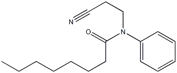 N-(2-cyanoethyl)-N-phenyloctanamide Struktur