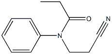 N-(2-cyanoethyl)-N-phenylpropanamide Struktur