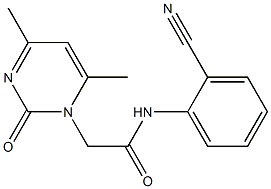 N-(2-cyanophenyl)-2-(4,6-dimethyl-2-oxo-1,2-dihydropyrimidin-1-yl)acetamide