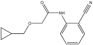 N-(2-cyanophenyl)-2-(cyclopropylmethoxy)acetamide Structure