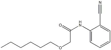 N-(2-cyanophenyl)-2-(hexyloxy)acetamide Structure