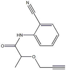 N-(2-cyanophenyl)-2-(prop-2-yn-1-yloxy)propanamide Structure