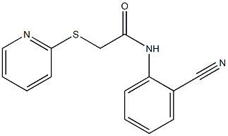 N-(2-cyanophenyl)-2-(pyridin-2-ylsulfanyl)acetamide 结构式