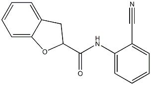 N-(2-cyanophenyl)-2,3-dihydro-1-benzofuran-2-carboxamide Struktur