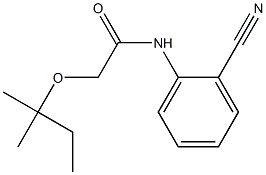 N-(2-cyanophenyl)-2-[(2-methylbutan-2-yl)oxy]acetamide Structure