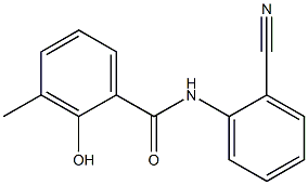 N-(2-cyanophenyl)-2-hydroxy-3-methylbenzamide,,结构式