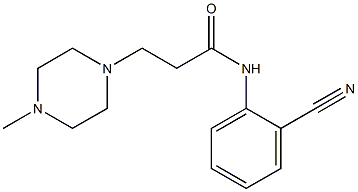 N-(2-cyanophenyl)-3-(4-methylpiperazin-1-yl)propanamide Structure