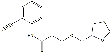 N-(2-cyanophenyl)-3-(oxolan-2-ylmethoxy)propanamide Structure