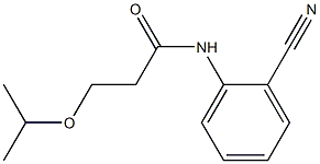 N-(2-cyanophenyl)-3-(propan-2-yloxy)propanamide Structure