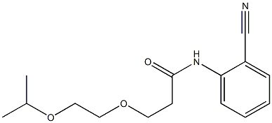 N-(2-cyanophenyl)-3-[2-(propan-2-yloxy)ethoxy]propanamide Structure