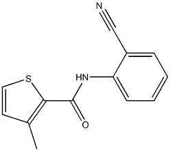 N-(2-cyanophenyl)-3-methylthiophene-2-carboxamide Structure