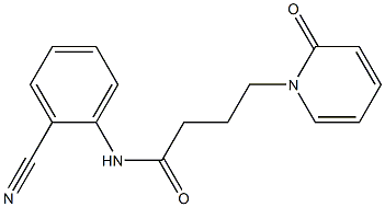 N-(2-cyanophenyl)-4-(2-oxo-1,2-dihydropyridin-1-yl)butanamide Structure