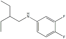 N-(2-ethylbutyl)-3,4-difluoroaniline,,结构式