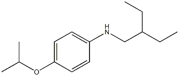 N-(2-ethylbutyl)-4-(propan-2-yloxy)aniline 化学構造式