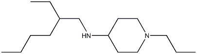 N-(2-ethylhexyl)-1-propylpiperidin-4-amine,,结构式