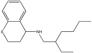 N-(2-ethylhexyl)-3,4-dihydro-2H-1-benzothiopyran-4-amine Struktur
