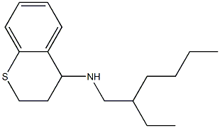 N-(2-ethylhexyl)-3,4-dihydro-2H-1-benzothiopyran-4-amine,,结构式