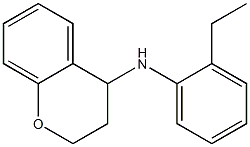 N-(2-ethylphenyl)-3,4-dihydro-2H-1-benzopyran-4-amine 结构式