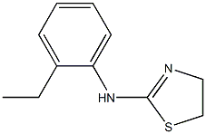 N-(2-ethylphenyl)-4,5-dihydro-1,3-thiazol-2-amine,,结构式