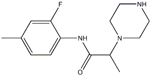  N-(2-fluoro-4-methylphenyl)-2-(piperazin-1-yl)propanamide