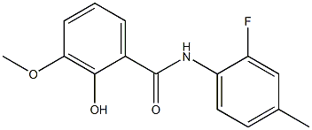 N-(2-fluoro-4-methylphenyl)-2-hydroxy-3-methoxybenzamide Structure