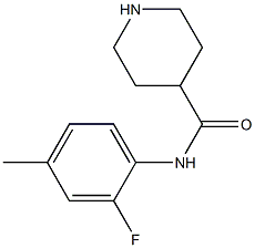 N-(2-fluoro-4-methylphenyl)piperidine-4-carboxamide