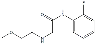  N-(2-fluorophenyl)-2-[(1-methoxypropan-2-yl)amino]acetamide