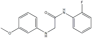 N-(2-fluorophenyl)-2-[(3-methoxyphenyl)amino]acetamide Structure