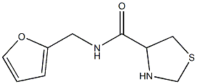N-(2-furylmethyl)-1,3-thiazolidine-4-carboxamide 化学構造式