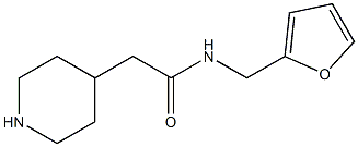 N-(2-furylmethyl)-2-piperidin-4-ylacetamide Structure