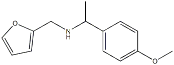 N-(2-furylmethyl)-N-[1-(4-methoxyphenyl)ethyl]amine,,结构式