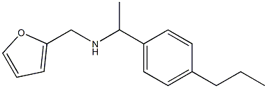 N-(2-furylmethyl)-N-[1-(4-propylphenyl)ethyl]amine Struktur