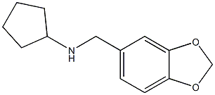 N-(2H-1,3-benzodioxol-5-ylmethyl)cyclopentanamine Structure