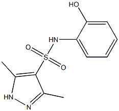 N-(2-hydroxyphenyl)-3,5-dimethyl-1H-pyrazole-4-sulfonamide Structure