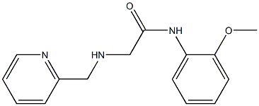 N-(2-methoxyphenyl)-2-[(pyridin-2-ylmethyl)amino]acetamide 结构式