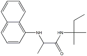 N-(2-methylbutan-2-yl)-2-(naphthalen-1-ylamino)propanamide Structure