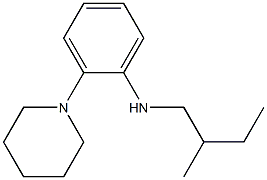 N-(2-methylbutyl)-2-(piperidin-1-yl)aniline 化学構造式