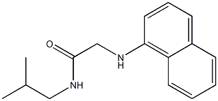 N-(2-methylpropyl)-2-(naphthalen-1-ylamino)acetamide,,结构式