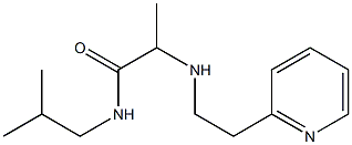 N-(2-methylpropyl)-2-{[2-(pyridin-2-yl)ethyl]amino}propanamide,,结构式